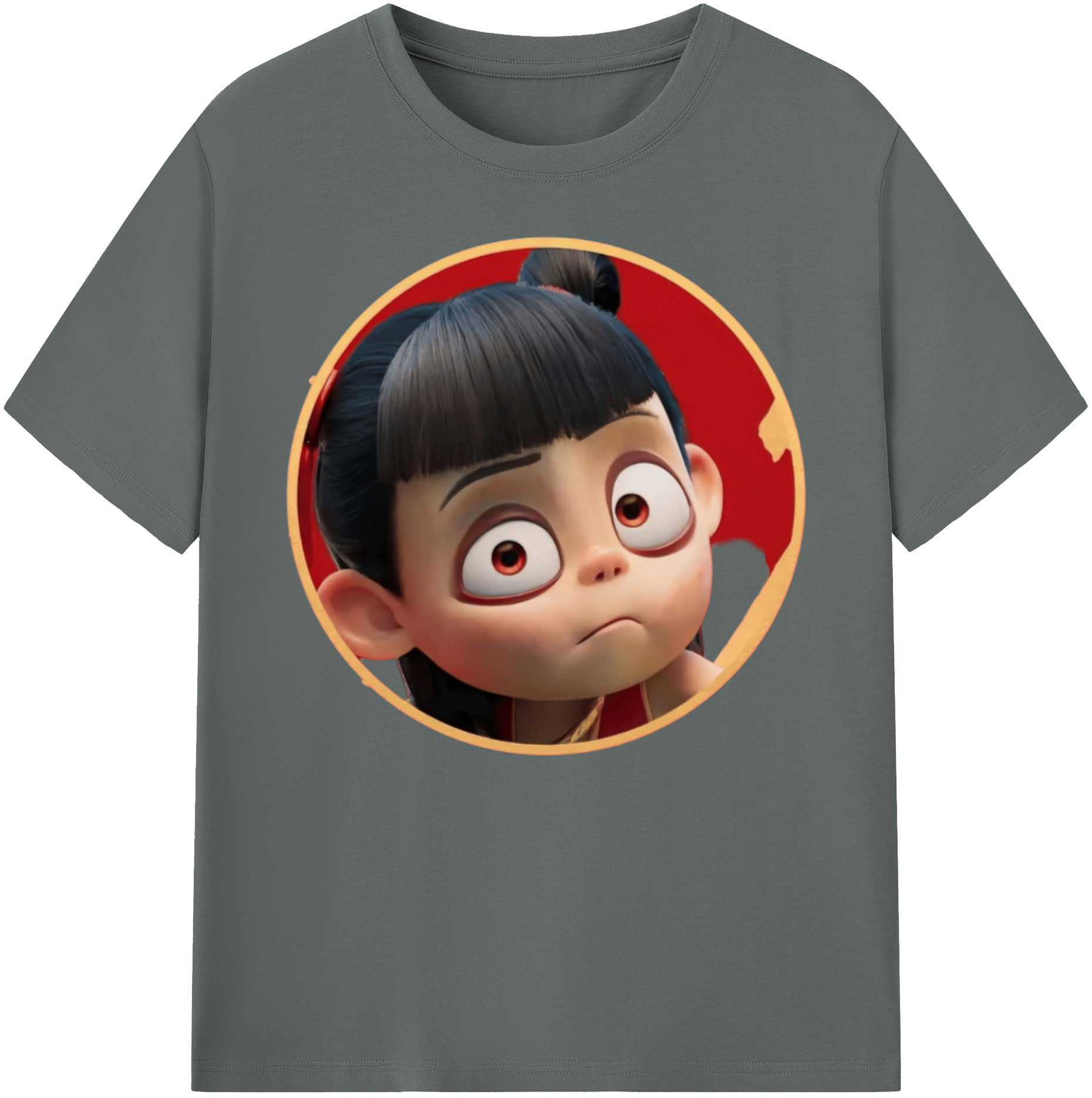 （画像用） Ne Zha 2 ナタ 魔童の大暴れ 綿100％ メンズ半袖Tシャツ｜肌触りやわらか＆通気性